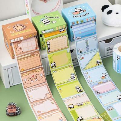 1 rolka Wyciągane notatki samoprzylepne, Notatki samoprzylepne z kreskówek, Naklejki DIY, Etykiety indeksowe, Odpowiednie do biura, nauki i podręczników