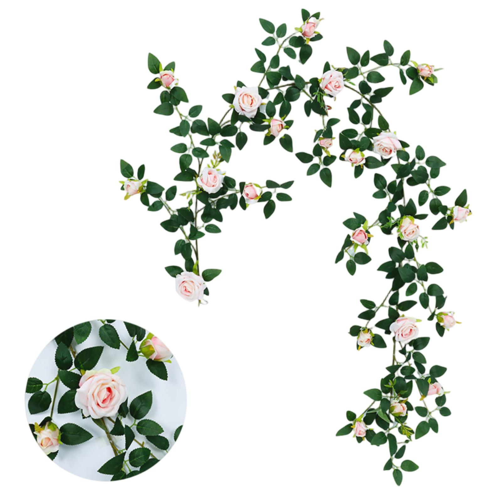 

1,8 м Искусственная цветочная лоза, Искусственная цветочная лоза, Пластиковый цветок, Маскировка трубы, Украшение балкона One Size розовый