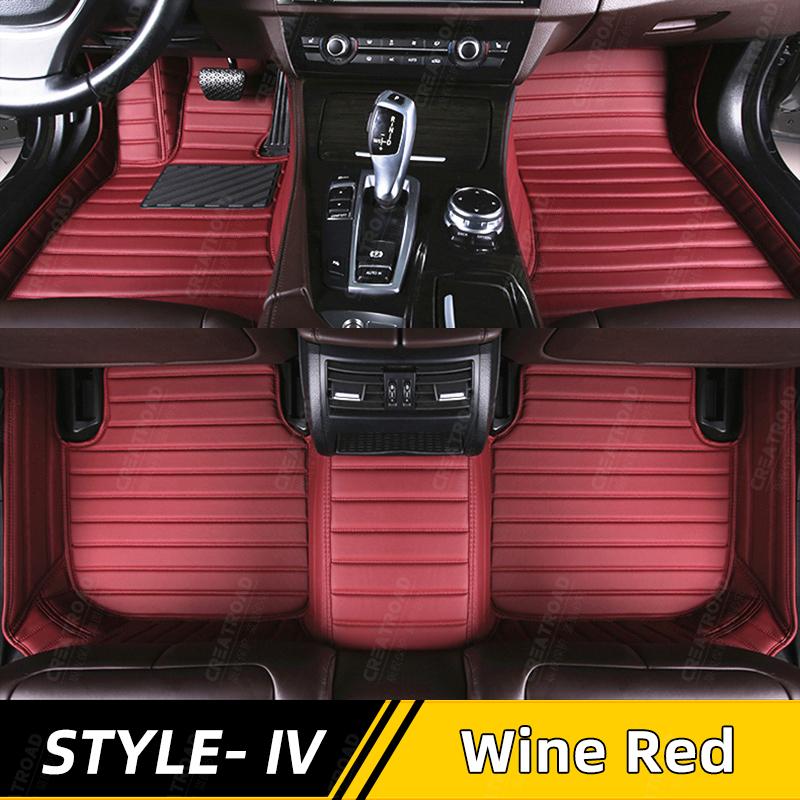 Car floor mats for Ford Explorer SEVEN SEATS 2016 2017 2018 auto foot Pads automobile carpet cover interior accessories