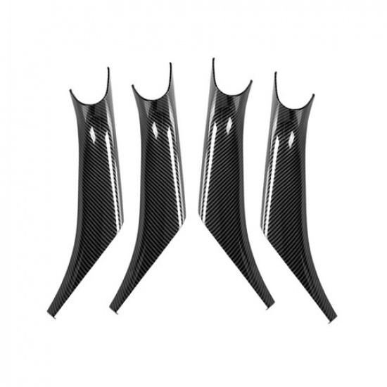 1Set ABS Carbon Fiber Car Inner Door Handle Inner Cover For BMW X3 X4 2018-