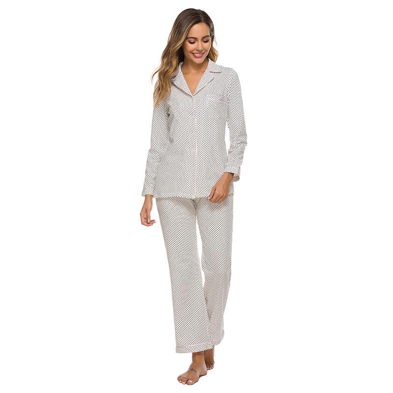 2025 Damen-Pyjama-Set aus Modal mit langen Ärmeln – Frühlings-, Herbst- und Winterkollektion
