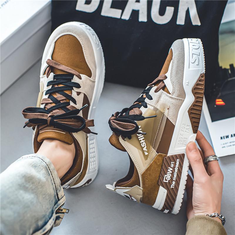 

Men s shoes spring 2025 new niche original board shoes Korean version trendy versatile non-slip wear-resistant sports and leisure trendy shoes 44