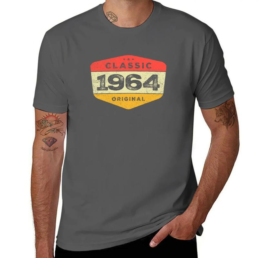 Classic 1964 60 Birthday Vintage T-Shirt cheap stuff graphic t shirt vintage aesthetic clothes men workout shirt