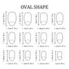 24PCS Floral Pattern Press On Nail In Light Purple French Style Oval Shape Shining For Quick Application Daily Use