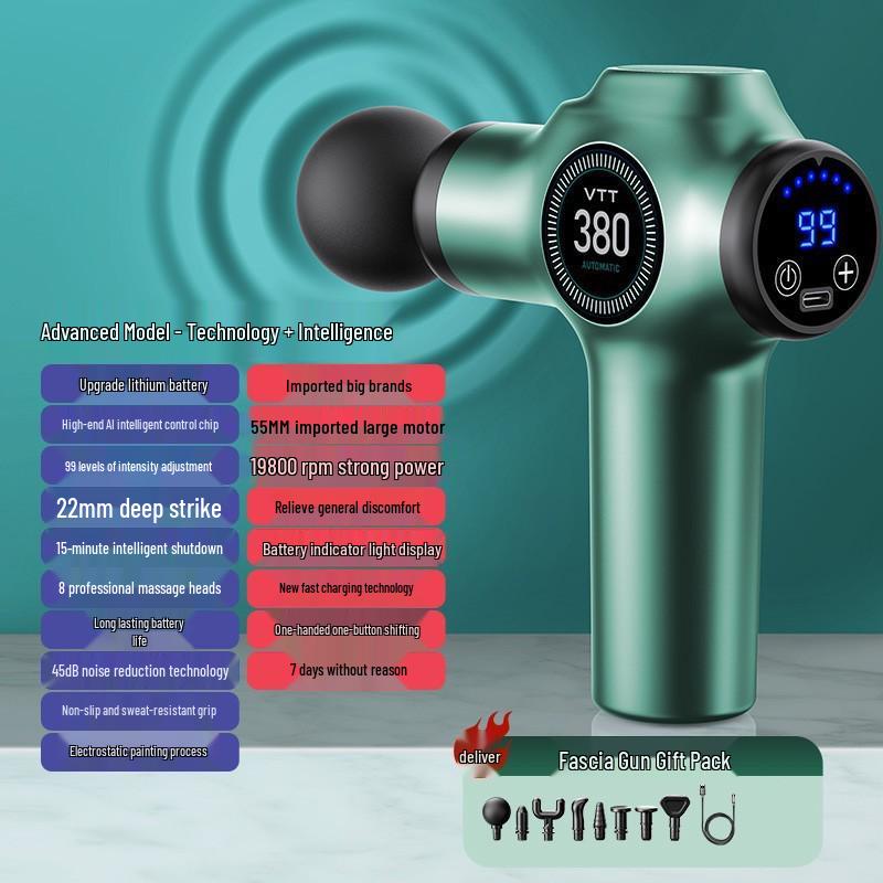 VTT Fascia Gun Electric Muscle Massager with Long Battery Life - Ideal Business Gift and Souvenir Massage Device Set
