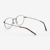 Alloaiweeo [Aloxrounz] Ara8111 C4 Minimal Titanium Classic Brown Square Glasses