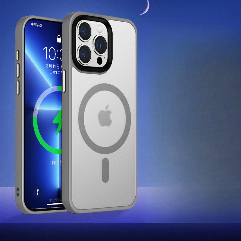 Applicable To Apple 16 Mobile Phone Case Magsaf Magnetic Absorbing IPhone 15 Skin Feeling Matte Oil Blasting Protective Case