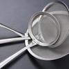 3Pcs Sieve Spoon Durable Fine Mesh Stainless Steel Oil Filter Spoon Sturdy Long-lasting Strainer for Home Kitchen