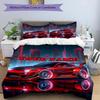3pcs Custom Name "City Lights Speed" Bedding Set Printed Bedding Set Duvet Cover Closure Includes 1 Duvet Cover & 2 Pillowcases Bedroom Decor