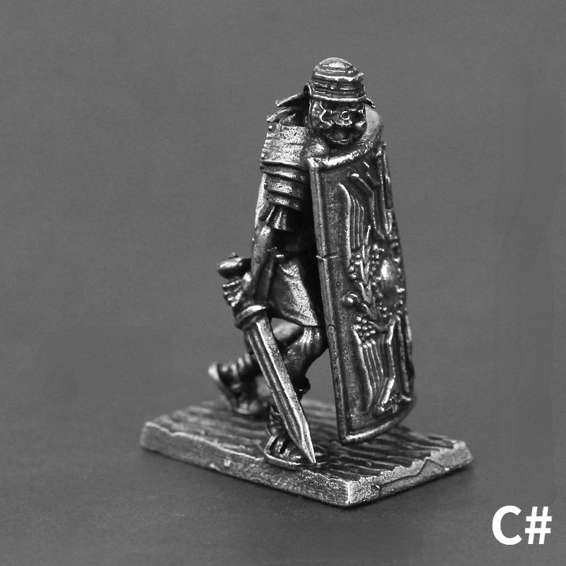 Metal Lost Roman Ninth Legion Soldier Army Array Toy Car Mounted Table Game Ornament Boy Girl Gift Bronze Man