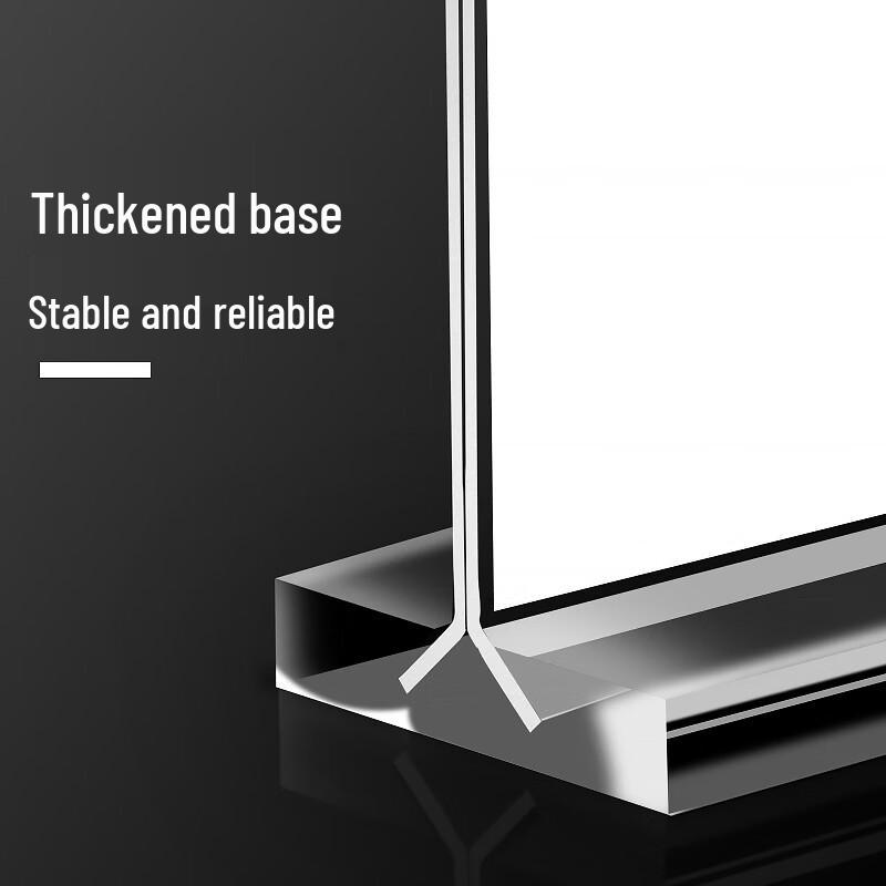 Acrylic Double-Sided T-Shape Table Sign Holder