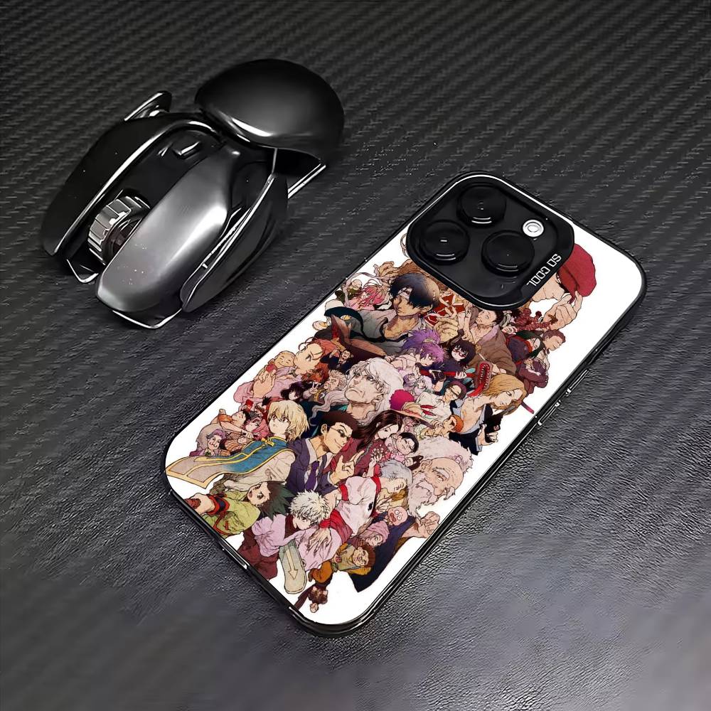 HOT Anime H-Hunter x Hunter  Phone Case For iPhone17,16,15,14,13,12,11 Plus,Pro Max Colored Silver Plated Inside Cover