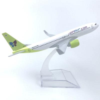 Korea Airways Modell B737 16cm JIN AIR Flugzeug Metalllegierung 1/400 Maßstab Passagierflugzeuge Mit Fahrwerk Sammlung Display