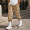 Bequeme Atmungsaktive Pendlerhose Herren Cargohose, Lockere Passform Jogger mit Verstellbarem Kordelzug Stylische Hip-Hop-inspirierte Hosenbündchen,