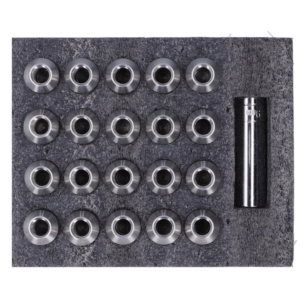 1 2‑20 Lug Nuts Socket Kit 304 Stainless Steel Heated Treatment High Strength Universal