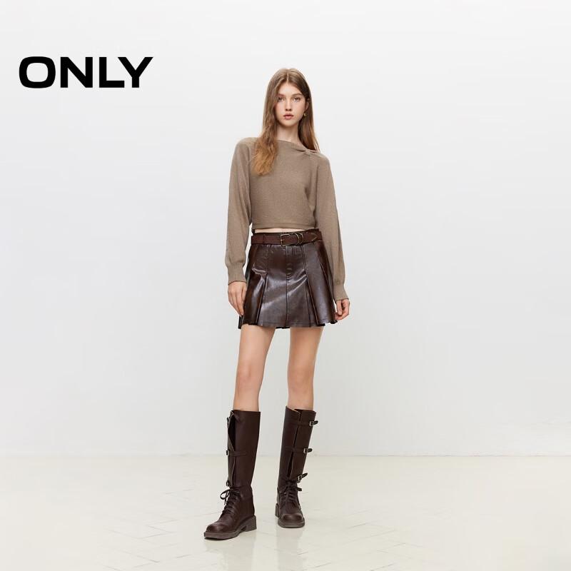 ONLY Women's Fall Off-Shoulder Batwing Short Knit Sweater