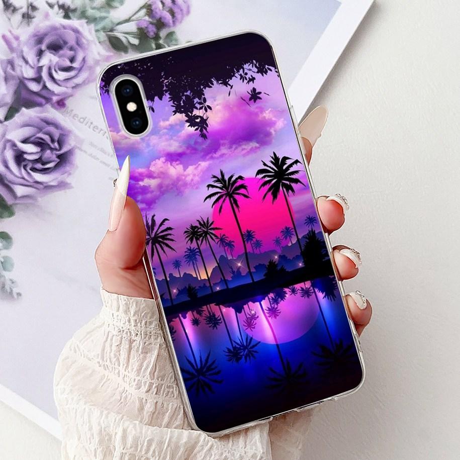Per iPhone X XS Custodia Popolare Fiore Farfalla Morbido Trasparente Silicone Sottile Cover Posteriore Per iPhoneXS Max XR Custodia iPhoneX Bumper