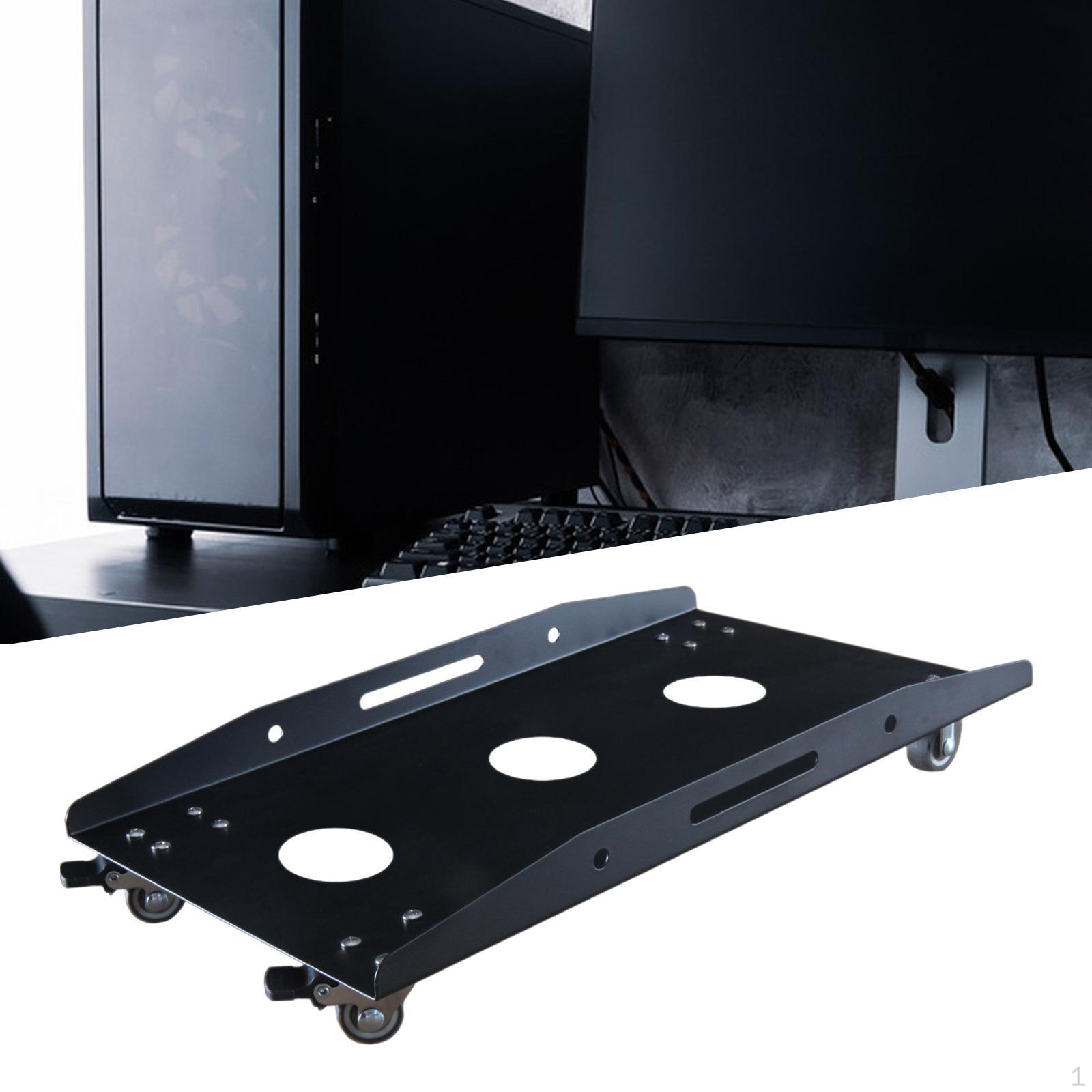 

Подставка для процессора Вентилируемая напольная компьютерная тележка Защитный настольный ПК Мобильный