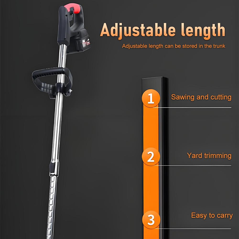 Weed Mower Lawn Trimmer Multifunctional Portable Electric Cutting Machine Garden Machinery with 24VH/48VH/96VH Lithium Battery