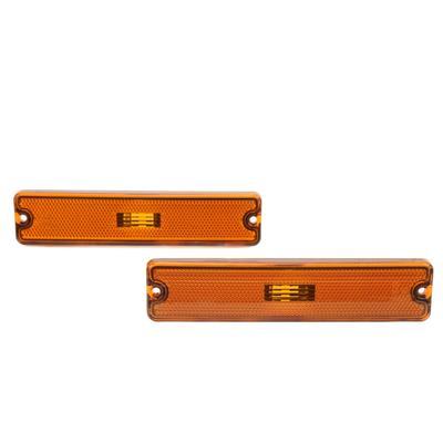 Pair Car Side Marker Light Shade 56001424 Strong Light Transmission Replacement for Jeep Wrangler