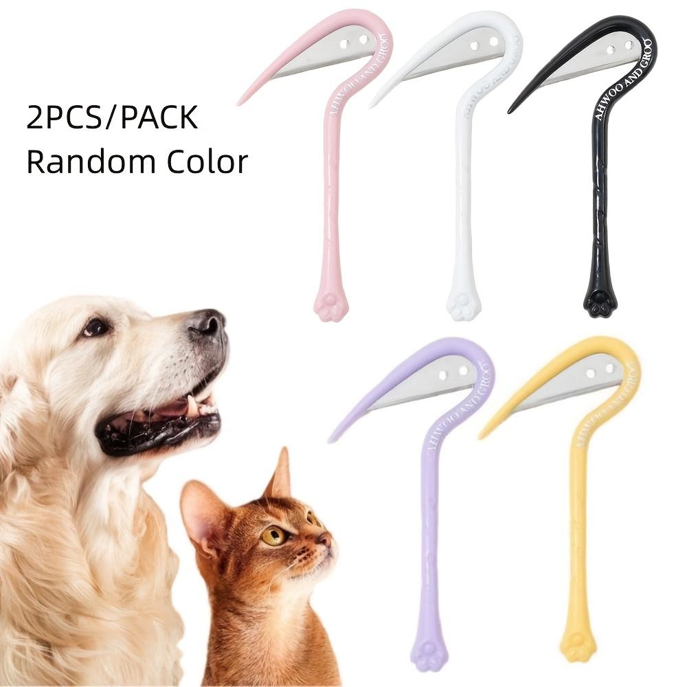 2PCS Random Color Pet Hair Removal Knotting Knife, Cat and Dog Universal Pet Knotting Comb, Cat and Dog Beauty Knife