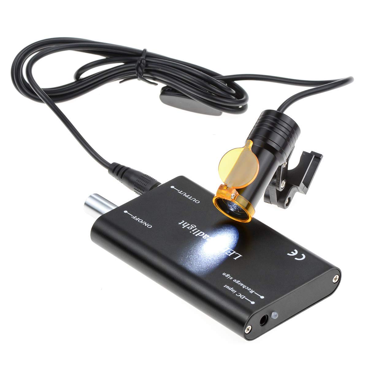 

Хит продаж Стоматологический свет для бинокулярных луп и хирургический зажим Включает Легкий и Чехол для хранения Лампа, Насадка-клипса, 5 Вт, Мощный, Высокоточный, чёрный