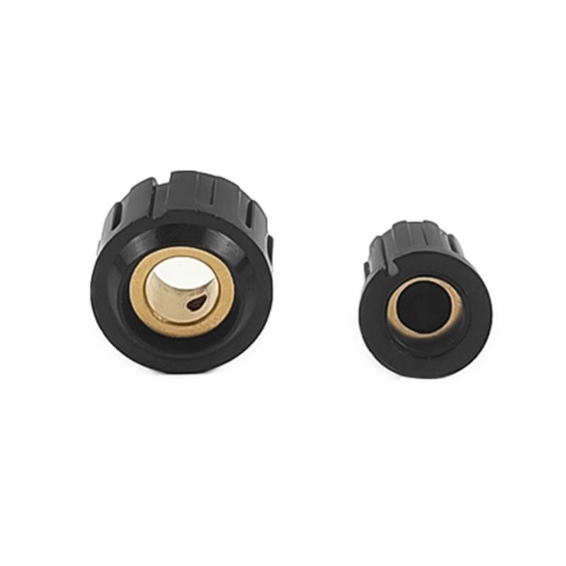 2Pcs Plastic Potentiometer Knob Replacement Guitar Volumes Control Rotary Knob Knurled Shaft Hole Amplifier Knob