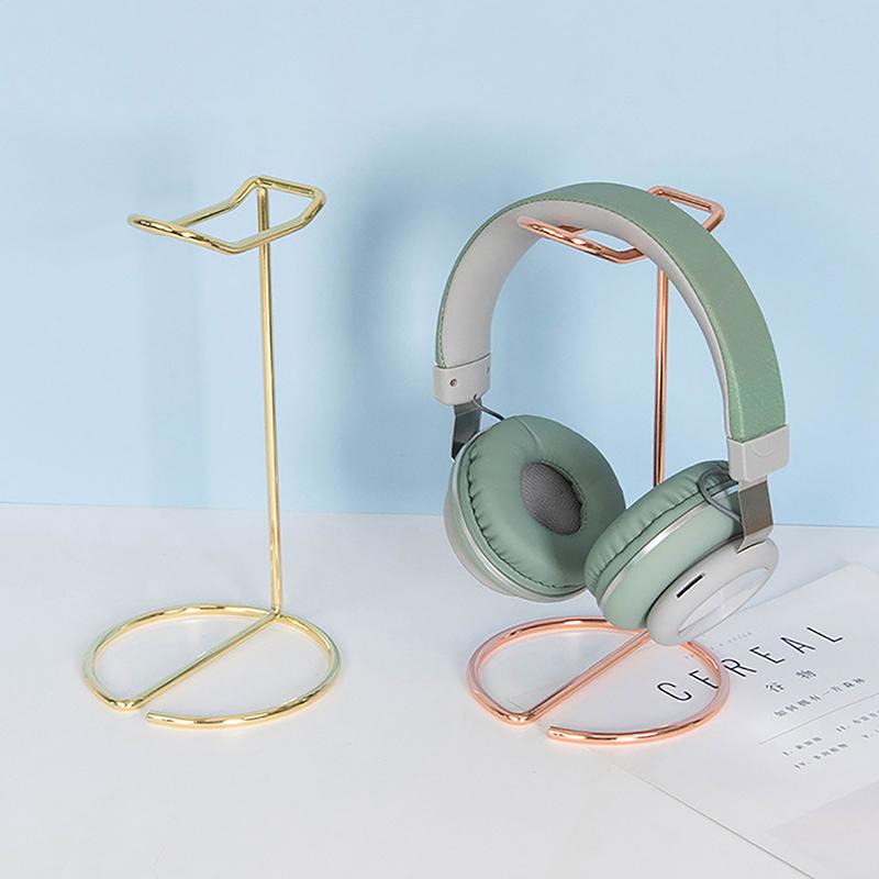 1Pc Iron Line Headphone Stand Metal Support Headset Stand Rack Cute Bluetooth Wireless Headphones Holder Support Gamer Helmet