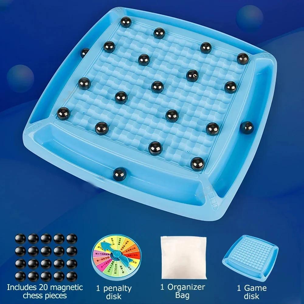 1PC Magnetic Chess Game Interactive Magnet Board Game Set Children Educational Toys Fun Table Top Magnet Game for Kids and Adults