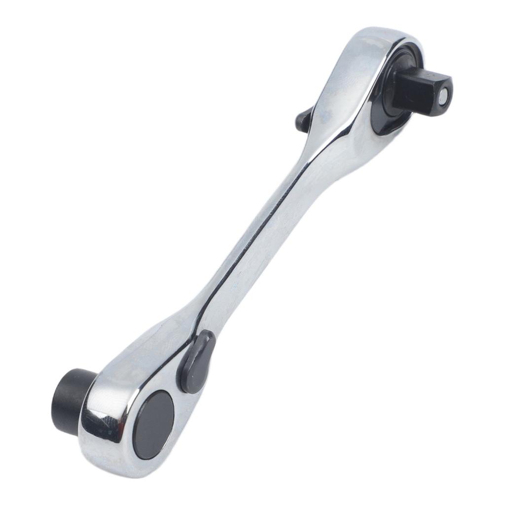Chrome Vanadium 1/4 Inch Double Ended Ratchet Wrench 72 Tooth Quick Action