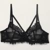 Sensual Lace Trim Thong Leg Garter Set - Ultra-Thin, See-Through, Chest-Minimizing Lingerie