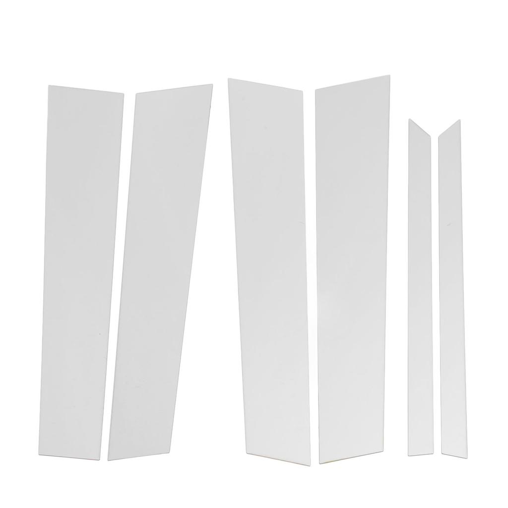 6 STÜCKE Säulenverkleidung PC Chrom Cooler Look Klebend Fenster Säulenverkleidung Ersatz für Benz M