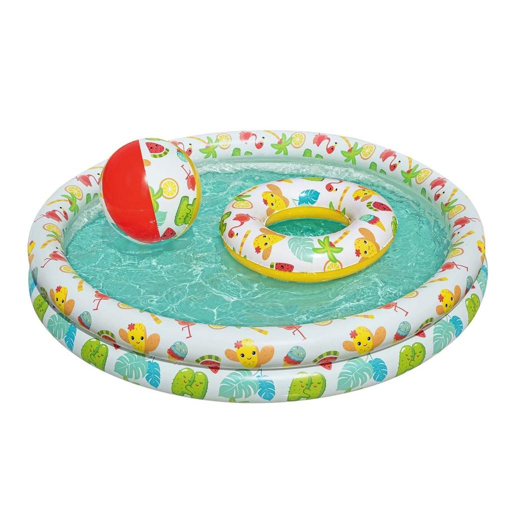 3In1 Children's Pool 122 X 20 Cm + Wheel + Ball Bestway 51124