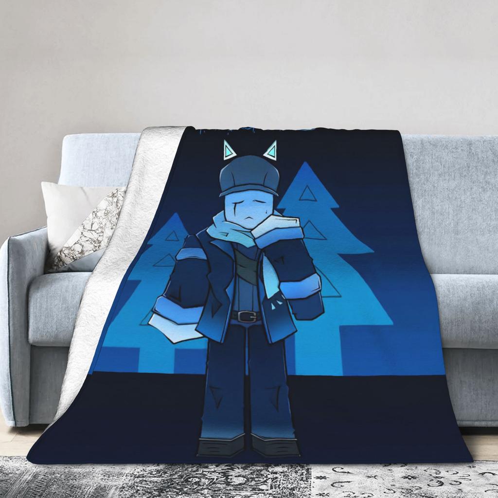 Azuretime & Timeazure Forsaken Blanket Warm Pattern Plush Throw Blanket For Kids Living Room Flannel Bedspread Bed Cover
