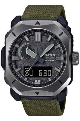 Casio Pro Trek Climber Line Solaruhr mit Khaki Funkgesteuertem CORDURAre/cor™ PRW-6900YB-3JF, Herren