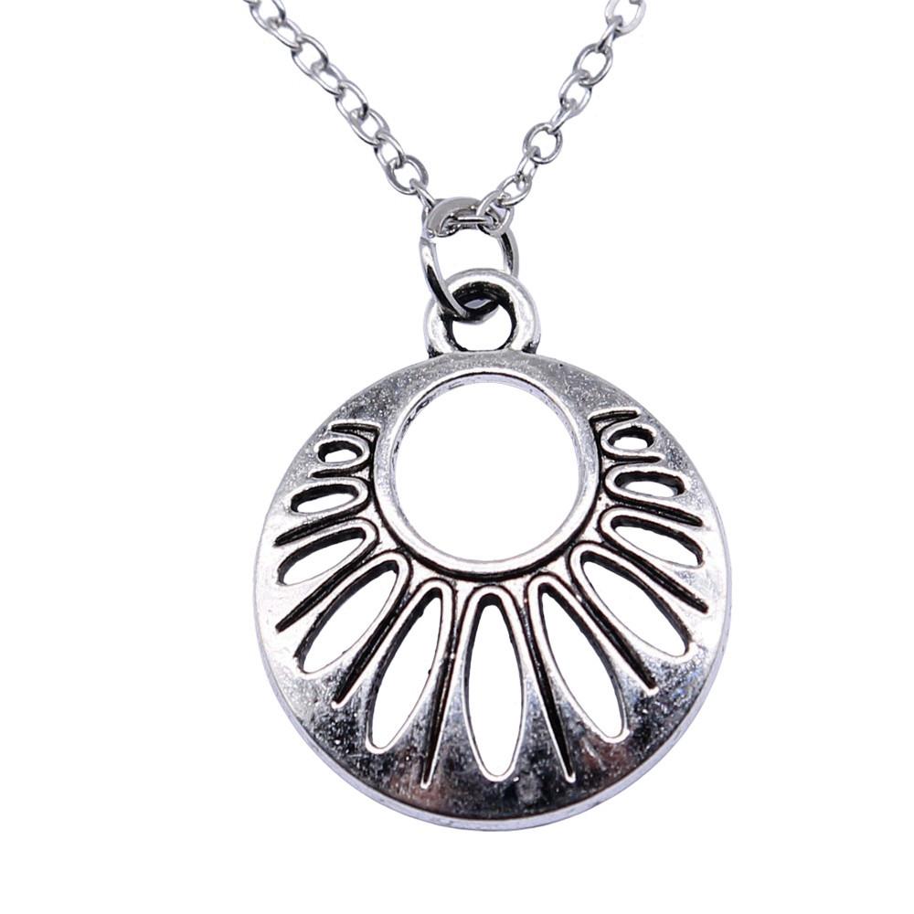 Tree Of Life Pendant Heart Necklace Nature Love Symbol Jewelry 40cm Short Chain