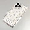 ins label blue purple small floral iPhone17Promax mobile phone case for Apple 16Pro space case 15 soft