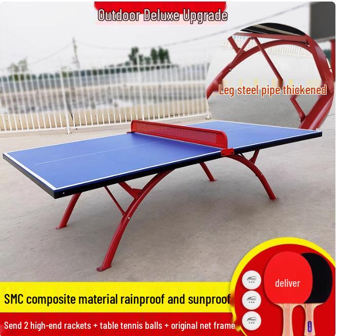Folding Indoor Standard Size Movable Table Tennis Table with Free Shipping