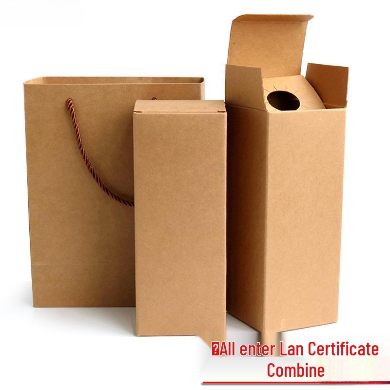 American-Style Kraft Paper Wine Crate with Extra-Hard Cardboard Packaging