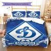 FC Dynamo Moskau Muster Bettwäsche Set Bettbezug Kissenbezug Heimdekoration Geschenk (1 Bettbezug + 2 Kissenbezüge, ohne Füllung)
