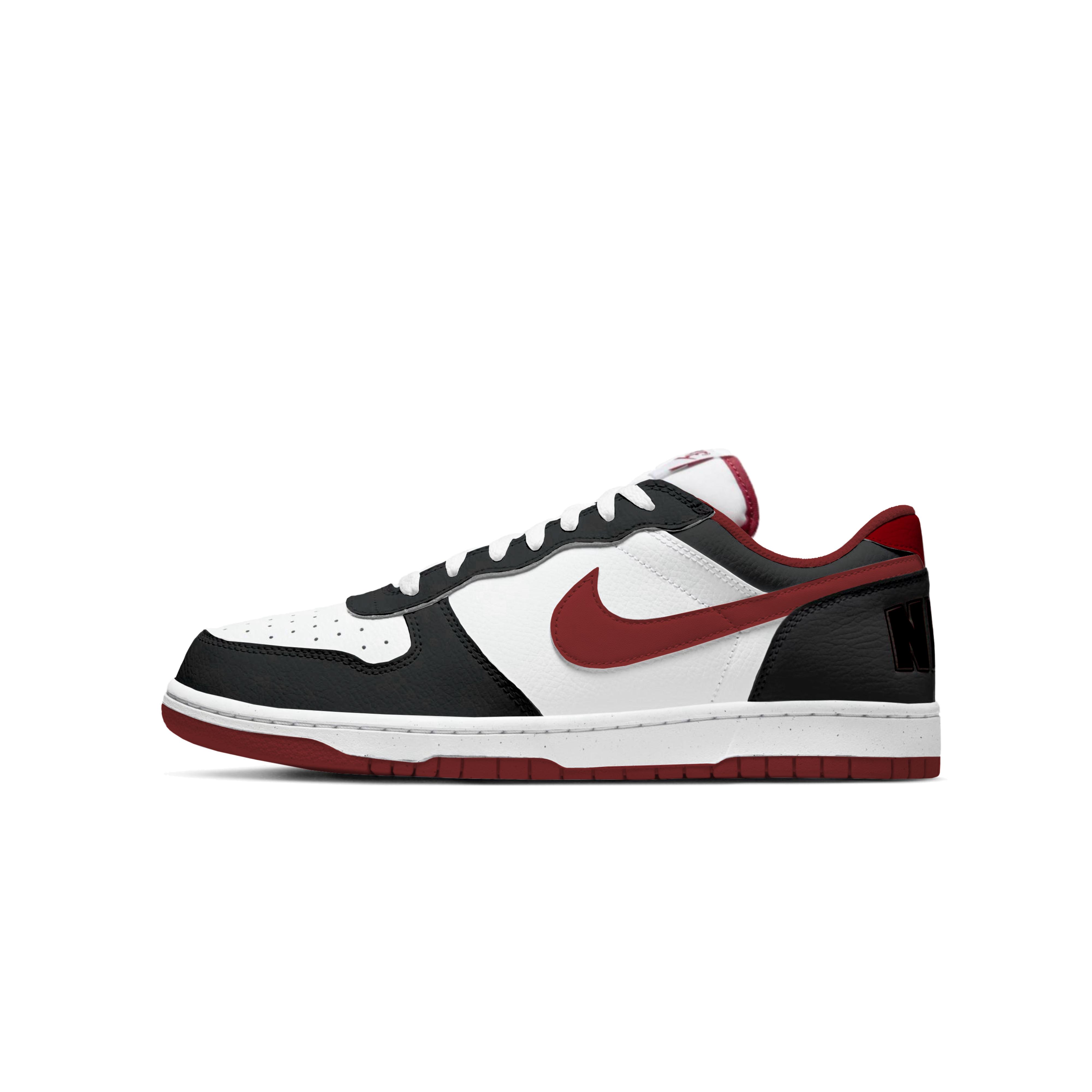 

Nike Big Low top Skateboard Shoes Men s Black Red 355152-150(Team431-) 42.5