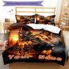 3PC Custom Name "German Shepherd Sunset Majesty" Bedding Set Duvet Cover Closure Includes 1 Duvet Cover & 2 Pillowcases for Bedroom