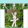 And Cuddly Soft Corn Rabbit Plush Toy Miniature Keychain Ideal For Bag Accessories