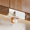 Rustproof Carbon Steel Kitchen Towel Rack With Strong Adhesive Backing Wall Mount Space Saving
