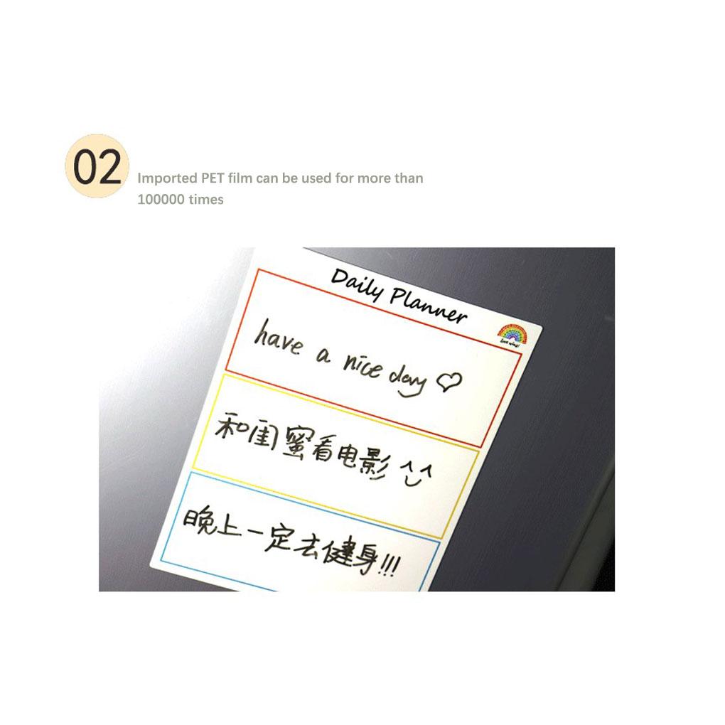 Bedroom Fridge Schedule Sticker Removable Writable Message Board Reminder Erasable Whiteboard Writing Boards