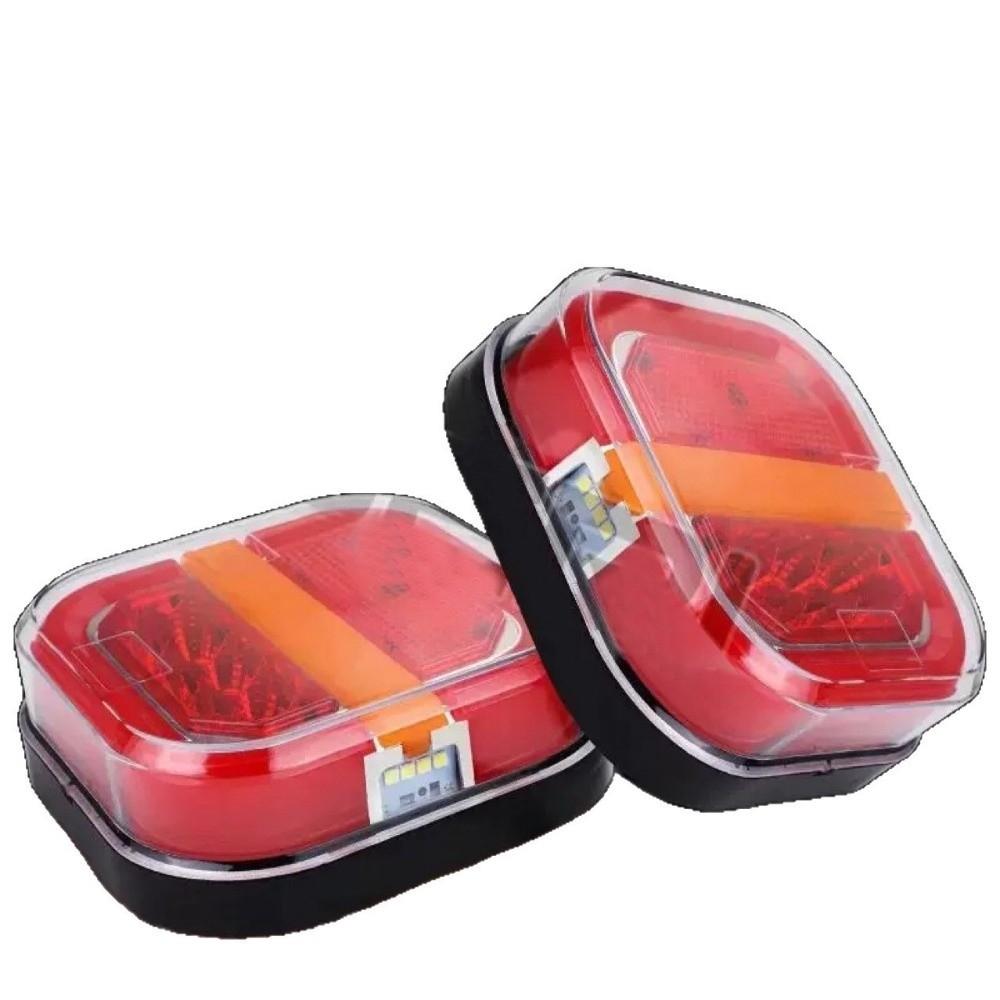 Square Wireless Trailer Lights Waterproof LED Trailers Rear Lights  Car Accessories