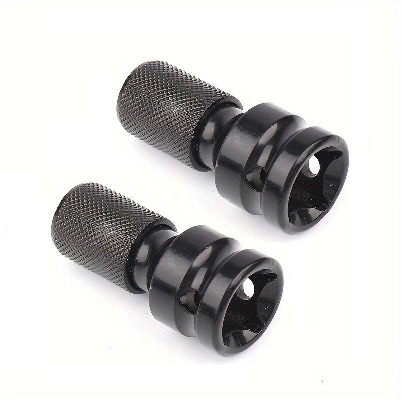 

2 шт. Патрон для электрического гайковерта, Переходная головка для электрического гайковерта, Крышка переходной головки, Шестигранная головка, Переходная головка с 1/2 оборота на 1/4 для расширения бит 2pcs