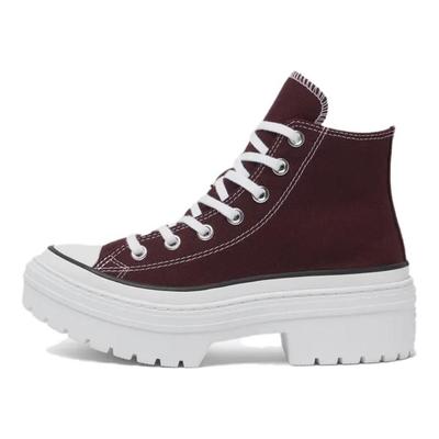Chuck Taylor All Star Lugged Heel Platform High Bloodstone Sneakers da Donna Rosso Bianco Nero A09401C