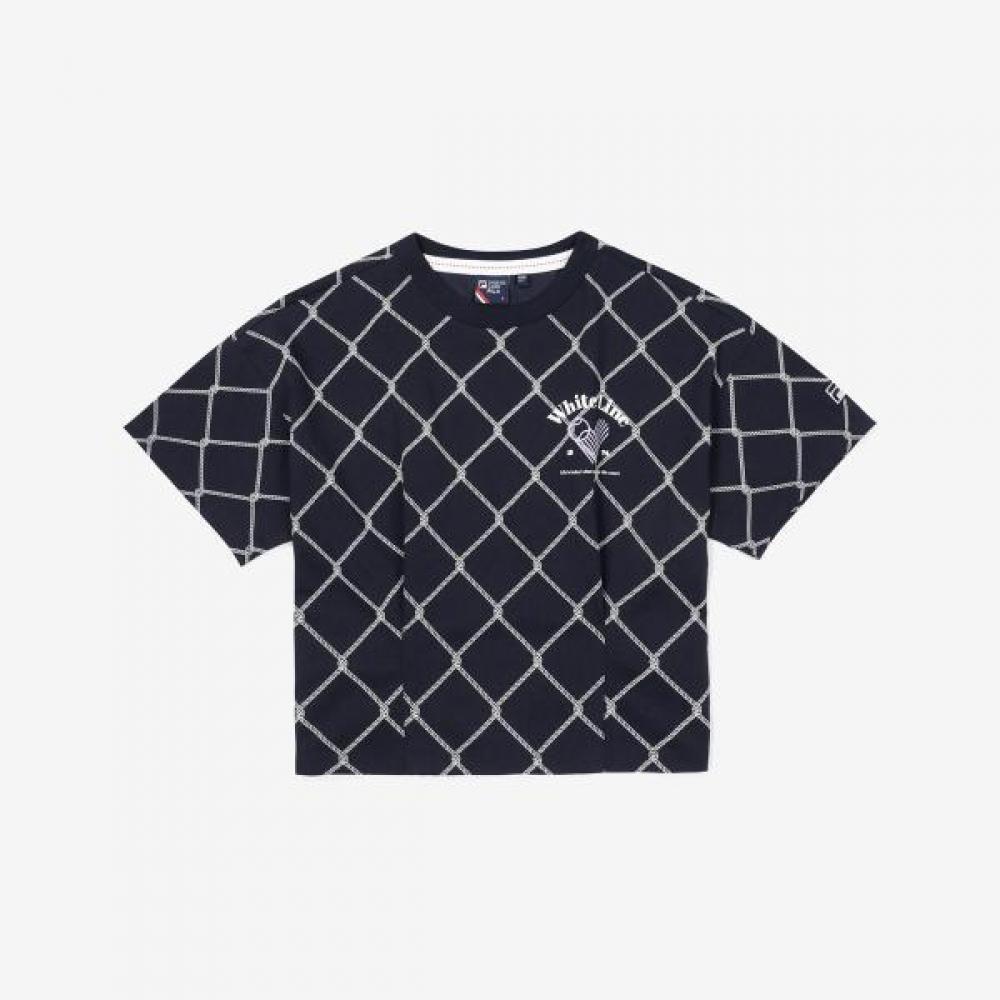 Fila Tennis Life PinTuck Crop T shirT Blue/090