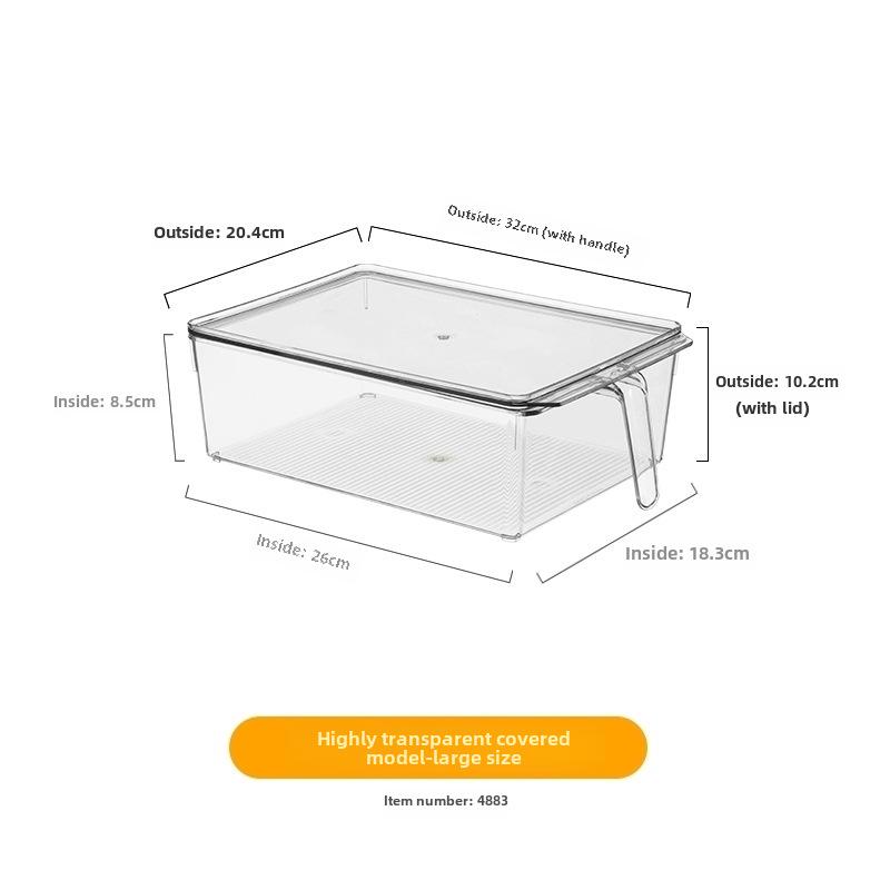 Caixa Organizadora de Geladeira e Freezer Tipo Gaveta para Carne, Frutas e Legumes